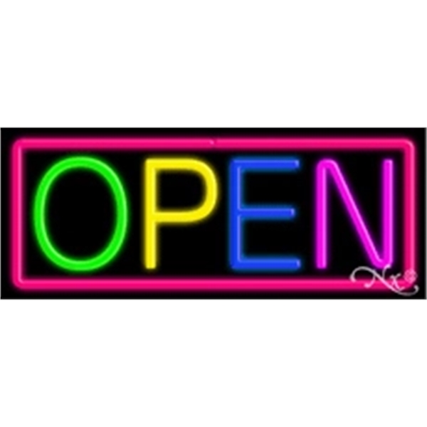 13" x 32" x 3" economic neon sign.... from ASI 30442 Above & Beyond Advertising Products / PromoAdLine