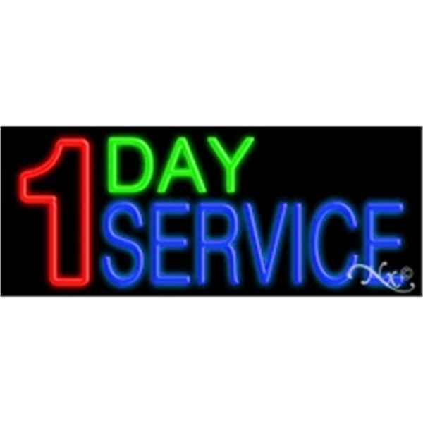 13" x 32" x 3" economic neon sign.... from ASI 30442 Above & Beyond Advertising Products / PromoAdLine