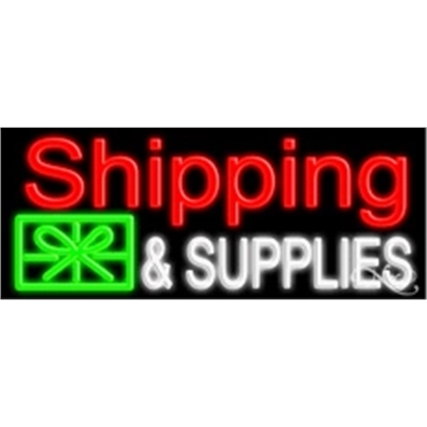 13" x 32" x 3" neon sign, mounted on an unbreakable... from ASI 30442 Above & Beyond Advertising Products / PromoAdLine