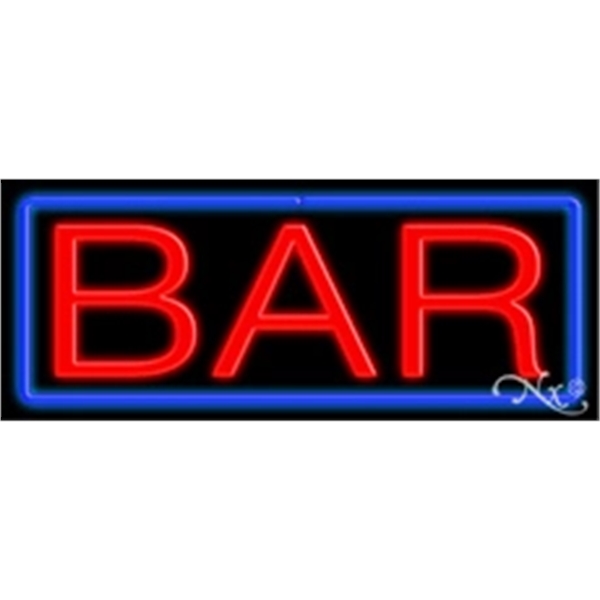 13" x 32" x 3" neon sign, mounted on an unbreakable... from ASI 30442 Above & Beyond Advertising Products / PromoAdLine