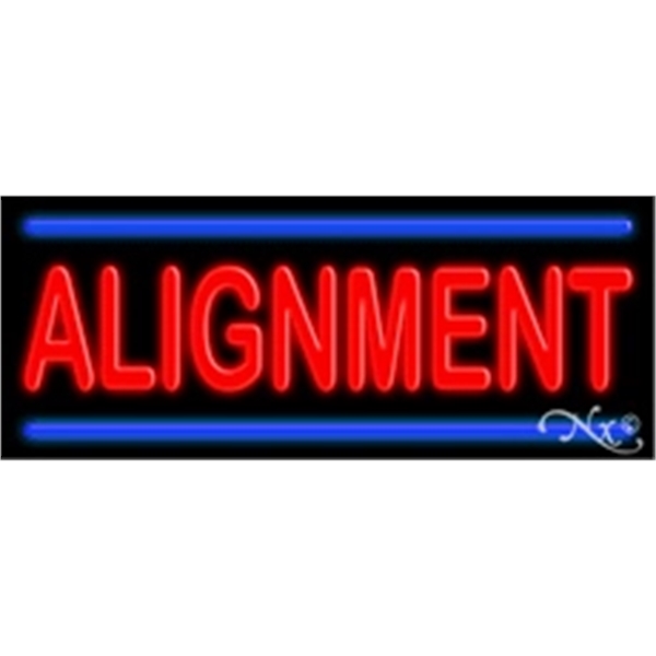 13" x 32" x 3" neon sign, mounted on an unbreakable... from ASI 30442 Above & Beyond Advertising Products / PromoAdLine