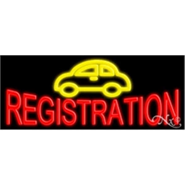 13" x 32" x 3" neon sign, mounted on an unbreakable... from ASI 30442 Above & Beyond Advertising Products / PromoAdLine