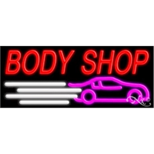 13" x 32" x 3" neon sign, mounted on an unbreakable... from ASI 30442 Above & Beyond Advertising Products / PromoAdLine