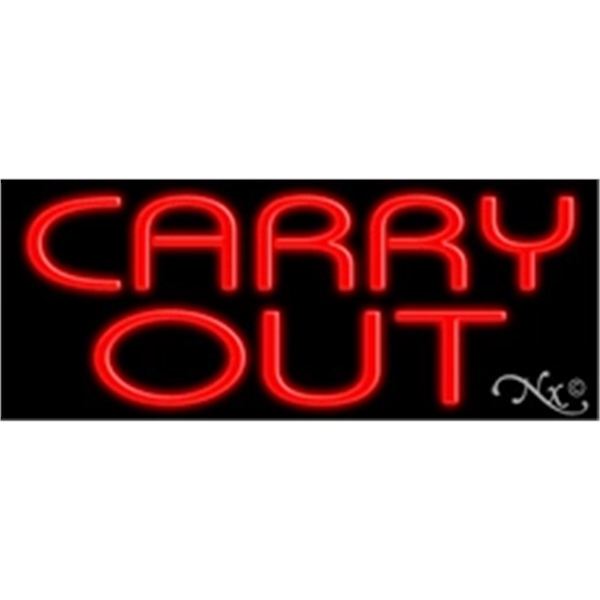 13" x 32" x 3" neon sign, mounted on an unbreakable... from ASI 30442 Above & Beyond Advertising Products / PromoAdLine