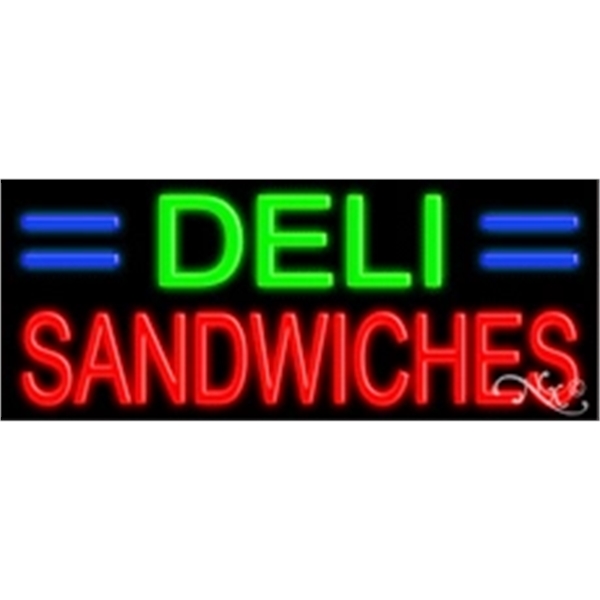 13" x 32" x 3" neon sign, mounted on an unbreakable... from ASI 30442 Above & Beyond Advertising Products / PromoAdLine