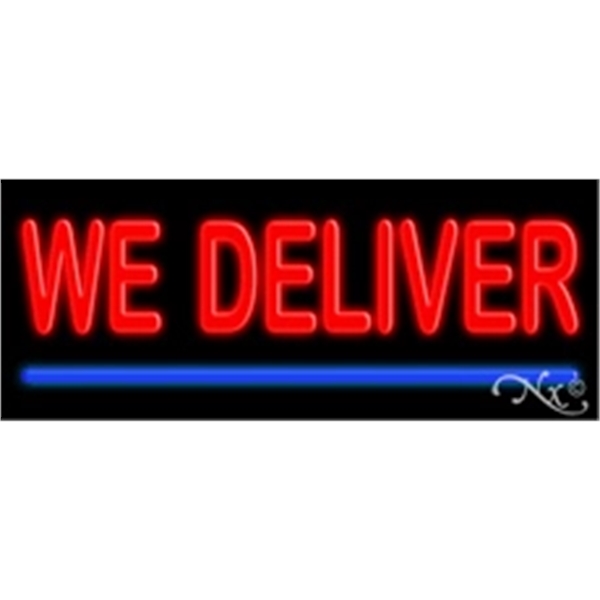 13" x 32" x 3" neon sign, mounted on an unbreakable... from ASI 30442 Above & Beyond Advertising Products / PromoAdLine