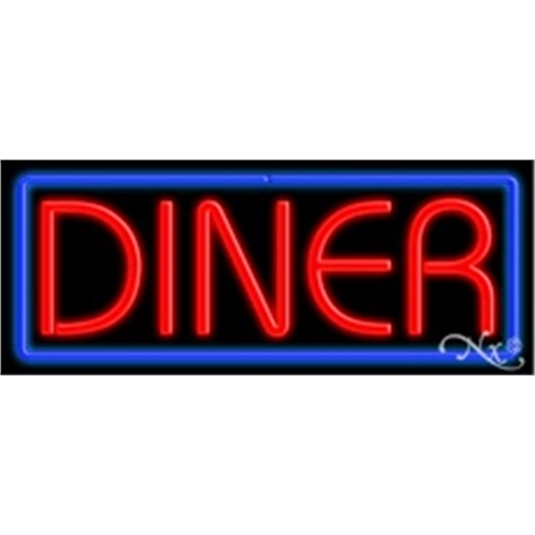 13" x 32" x 3" neon sign, mounted on an unbreakable... from ASI 30442 Above & Beyond Advertising Products / PromoAdLine