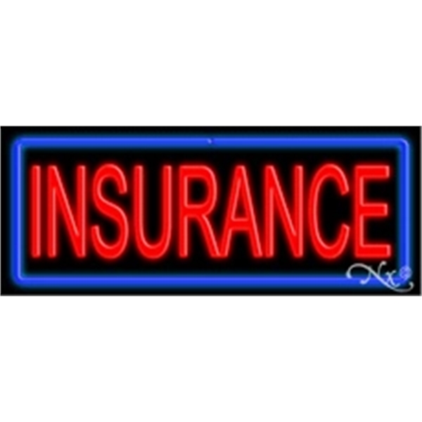 13" x 32" x 3" neon sign, mounted on an unbreakable... from ASI 30442 Above & Beyond Advertising Products / PromoAdLine