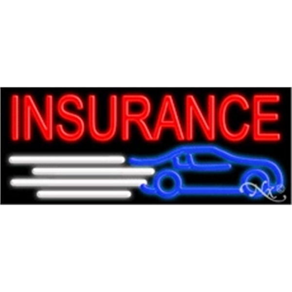 13" x 32" x 3" neon sign, mounted on an unbreakable... from ASI 30442 Above & Beyond Advertising Products / PromoAdLine