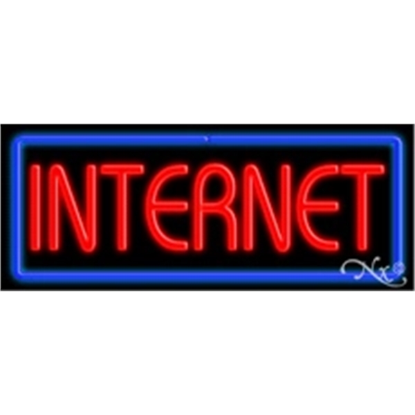 13" x 32" x 3" neon sign, mounted on an unbreakable... from ASI 30442 Above & Beyond Advertising Products / PromoAdLine