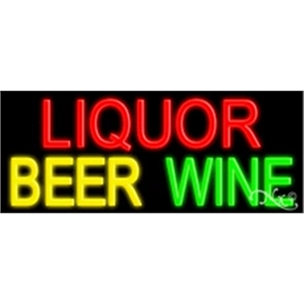 13" x 32" x 3" neon sign, mounted on an unbreakable... from ASI 30442 Above & Beyond Advertising Products / PromoAdLine