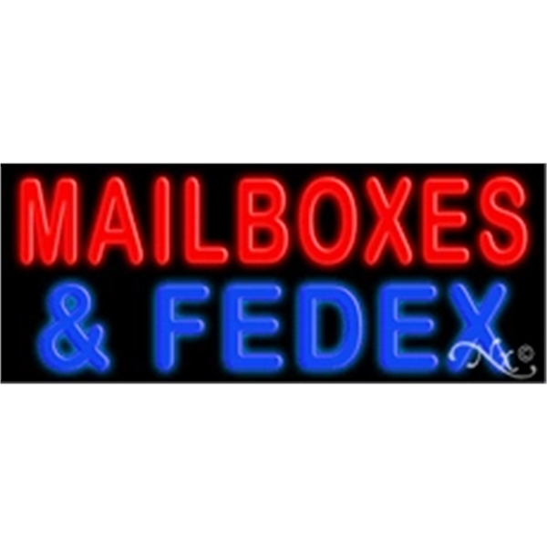 13" x 32" x 3" neon sign, mounted on an unbreakable... from ASI 30442 Above & Beyond Advertising Products / PromoAdLine