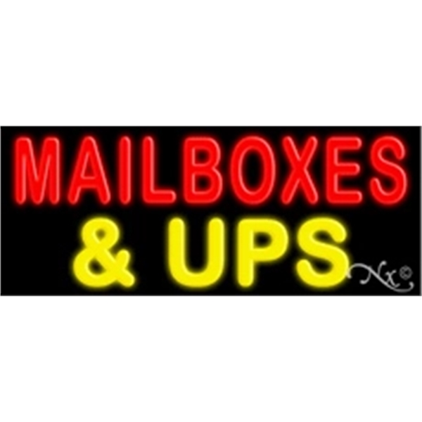 13" x 32" x 3" neon sign, mounted on an unbreakable... from ASI 30442 Above & Beyond Advertising Products / PromoAdLine