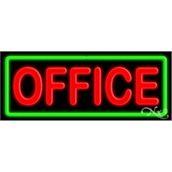 13" x 32" x 3" neon sign, mounted on an unbreakable... from ASI 30442 Above & Beyond Advertising Products / PromoAdLine