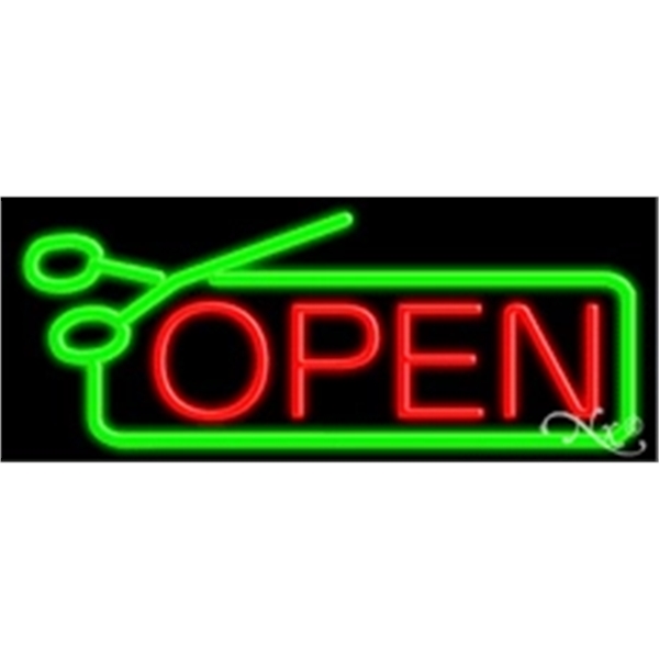 13" x 32" x 3" neon sign, mounted on an unbreakable... from ASI 30442 Above & Beyond Advertising Products / PromoAdLine