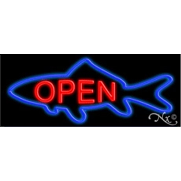 13" x 32" x 3" neon sign, mounted on an unbreakable... from ASI 30442 Above & Beyond Advertising Products / PromoAdLine