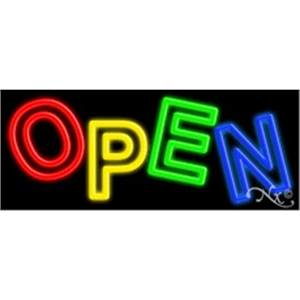 13" x 32" x 3" neon sign, mounted on an unbreakable... from ASI 30442 Above & Beyond Advertising Products / PromoAdLine