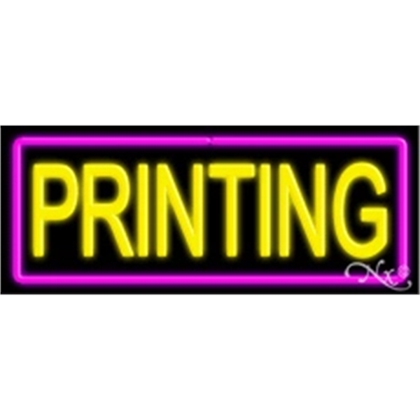 13" x 32" x 3" neon sign, mounted on an unbreakable... from ASI 30442 Above & Beyond Advertising Products / PromoAdLine