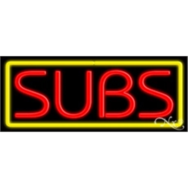 13" x 32" x 3" neon sign, mounted on an unbreakable... from ASI 30442 Above & Beyond Advertising Products / PromoAdLine