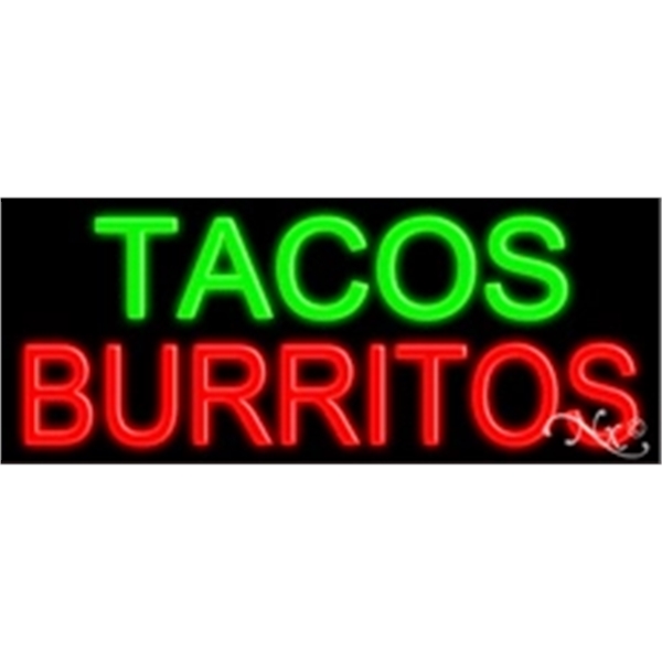 13" x 32" x 3" neon sign, mounted on an unbreakable... from ASI 30442 Above & Beyond Advertising Products / PromoAdLine