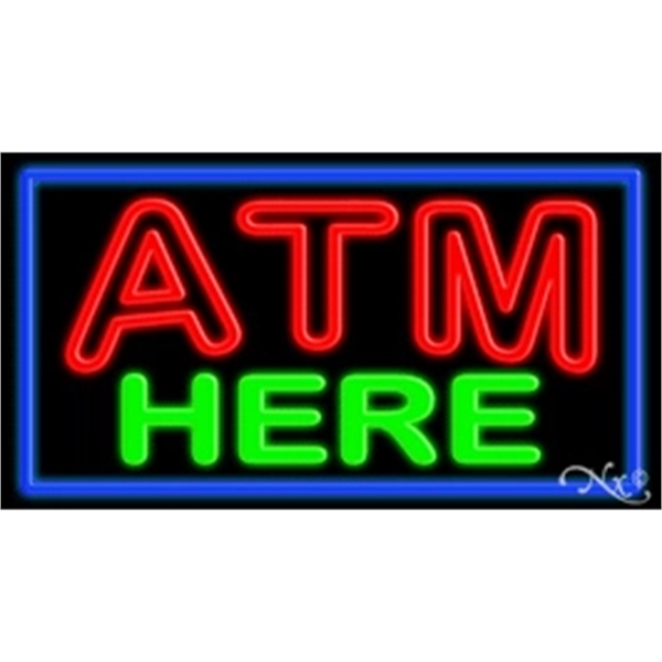 13" x 32" x 3" neon sign, mounted on an unbreakable... from ASI 30442 Above & Beyond Advertising Products / PromoAdLine