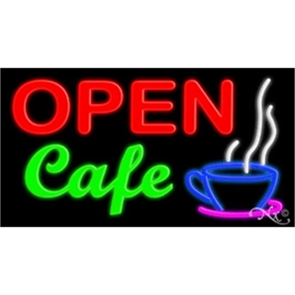 20" x 37" x 3" neon sign, mounted on an unbreakable... from ASI 30442 Above & Beyond Advertising Products / PromoAdLine