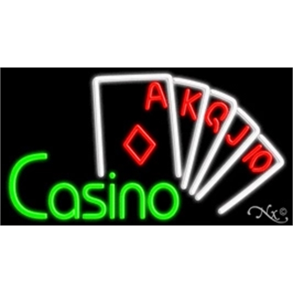 20" x 37" x 3" neon sign, mounted on an unbreakable... from ASI 30442 Above & Beyond Advertising Products / PromoAdLine