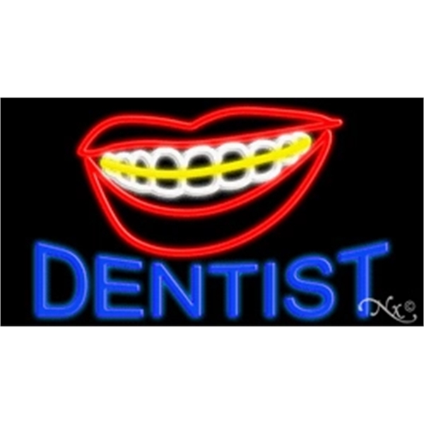 20" x 37" x 3" neon sign, mounted on an unbreakable... from ASI 30442 Above & Beyond Advertising Products / PromoAdLine