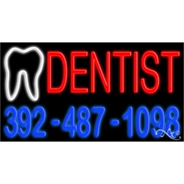 20" x 37" x 3" neon sign, mounted on an unbreakable... from ASI 30442 Above & Beyond Advertising Products / PromoAdLine