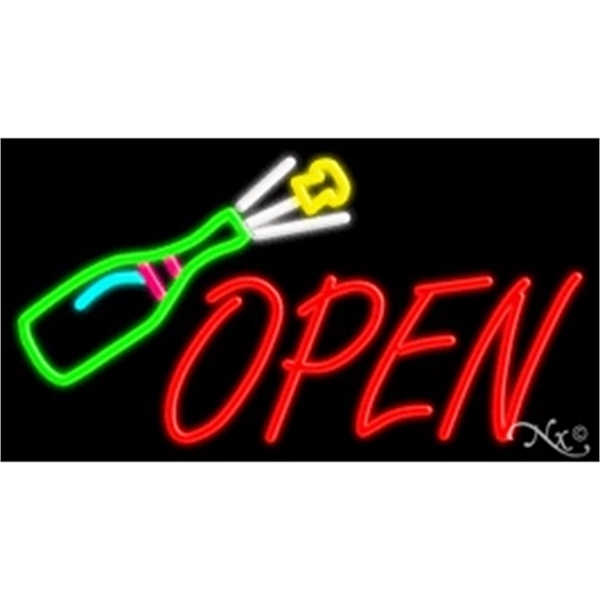 20" x 37" x 3" neon sign, mounted on an unbreakable... from ASI 30442 Above & Beyond Advertising Products / PromoAdLine