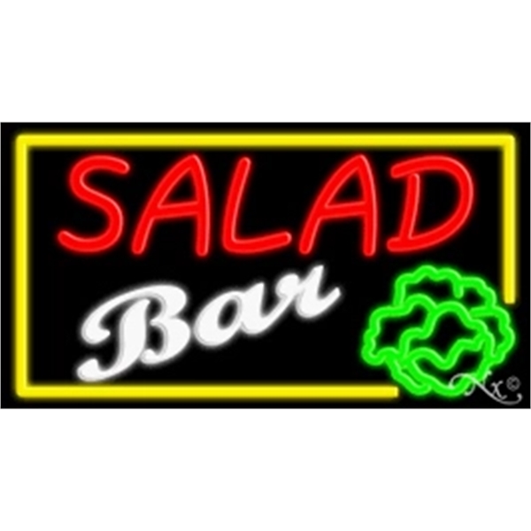 20" x 37" x 3" neon sign, mounted on an unbreakable... from ASI 30442 Above & Beyond Advertising Products / PromoAdLine