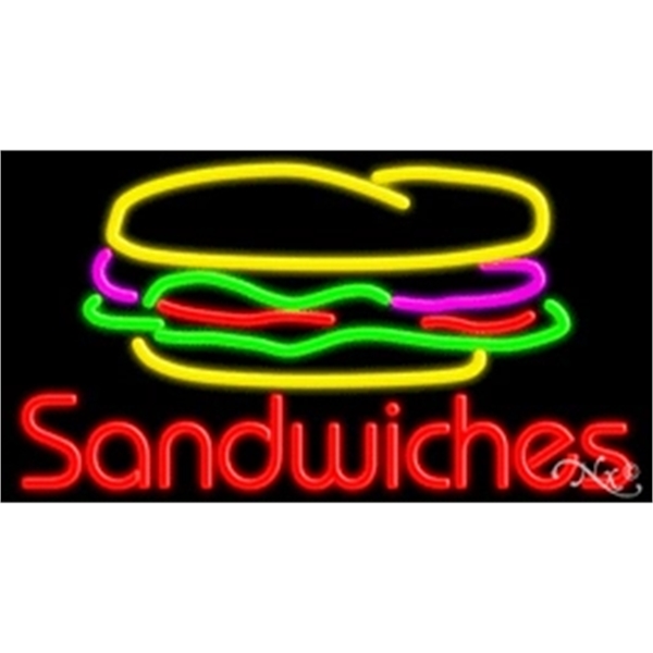 20" x 37" x 3" neon sign, mounted on an unbreakable... from ASI 30442 Above & Beyond Advertising Products / PromoAdLine
