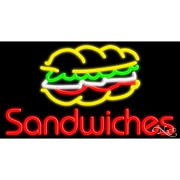 20" x 37" x 3" neon sign, mounted on an unbreakable... from ASI 30442 Above & Beyond Advertising Products / PromoAdLine