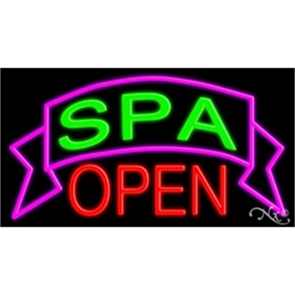 20" x 37" x 3" neon sign, mounted on an unbreakable... from ASI 30442 Above & Beyond Advertising Products / PromoAdLine