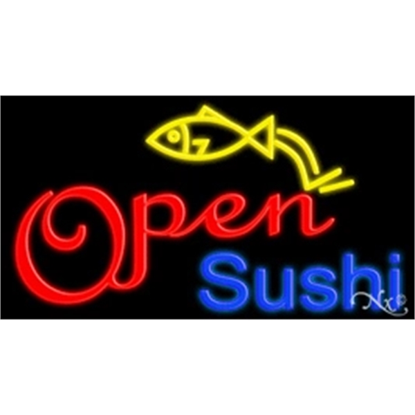 20" x 37" x 3" neon sign, mounted on an unbreakable... from ASI 30442 Above & Beyond Advertising Products / PromoAdLine
