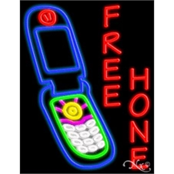 20" x 37" x 3" neon sign, mounted on an unbreakable... from ASI 30442 Above & Beyond Advertising Products / PromoAdLine