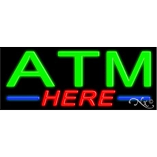 13" x 32" x 3" neon sign, mounted on an unbreakable... from ASI 30442 Above & Beyond Advertising Products / PromoAdLine