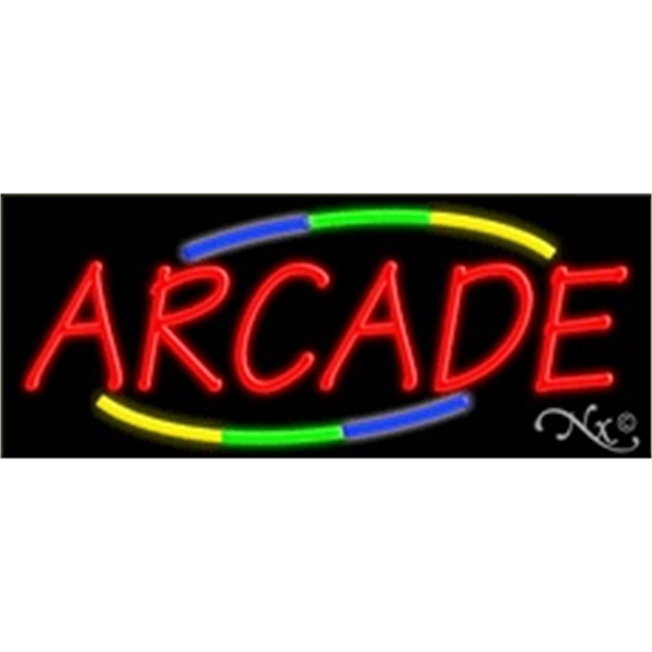 13" x 32" x 3" neon sign, mounted on an unbreakable... from ASI 30442 Above & Beyond Advertising Products / PromoAdLine