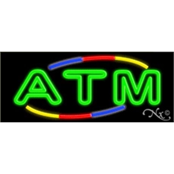 13" x 32" x 3" neon sign, mounted on an unbreakable... from ASI 30442 Above & Beyond Advertising Products / PromoAdLine