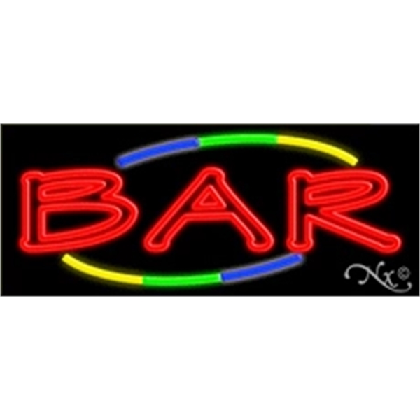 13" x 32" x 3" neon sign, mounted on an unbreakable... from ASI 30442 Above & Beyond Advertising Products / PromoAdLine