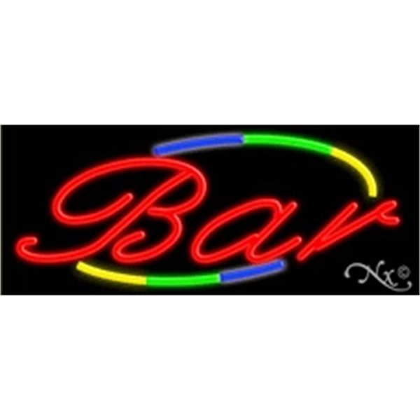 13" x 32" x 3" neon sign, mounted on an unbreakable... from ASI 30442 Above & Beyond Advertising Products / PromoAdLine