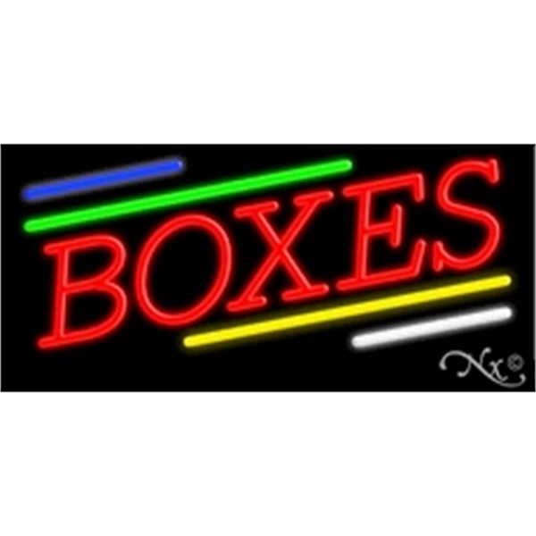 13" x 32" x 3" neon sign, mounted on an unbreakable... from ASI 30442 Above & Beyond Advertising Products / PromoAdLine
