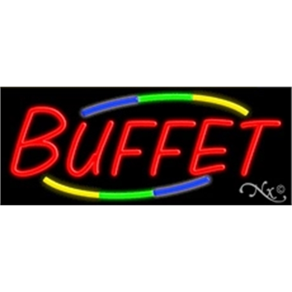 13" x 32" x 3" neon sign, mounted on an unbreakable... from ASI 30442 Above & Beyond Advertising Products / PromoAdLine