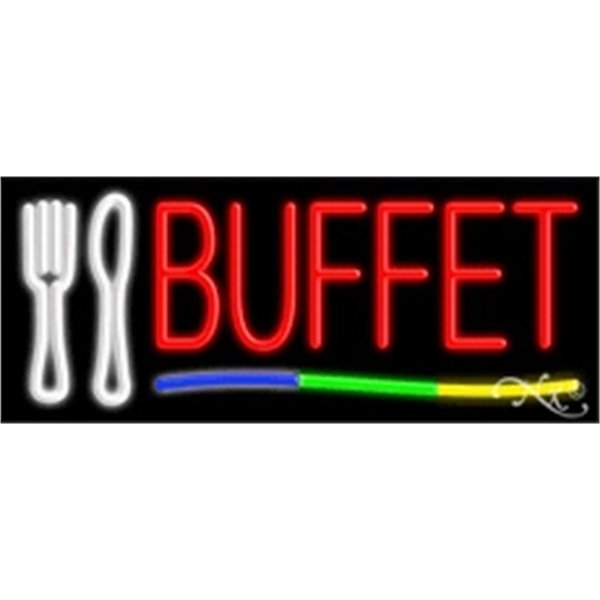 13" x 32" x 3" neon sign, mounted on an unbreakable... from ASI 30442 Above & Beyond Advertising Products / PromoAdLine