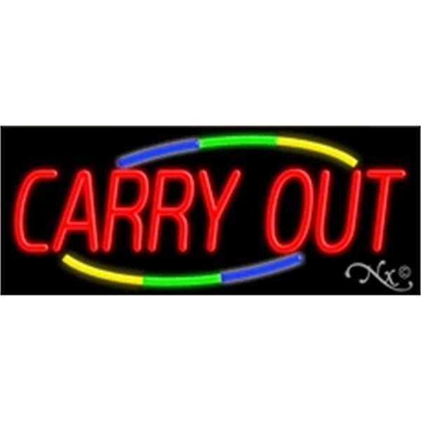 13" x 32" x 3" neon sign, mounted on an unbreakable... from ASI 30442 Above & Beyond Advertising Products / PromoAdLine