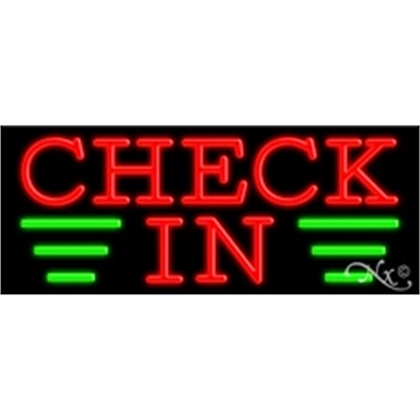 13" x 32" x 3" neon sign, mounted on an unbreakable... from ASI 30442 Above & Beyond Advertising Products / PromoAdLine