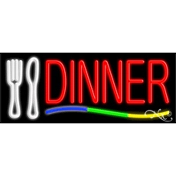 13" x 32" x 3" neon sign, mounted on an unbreakable... from ASI 30442 Above & Beyond Advertising Products / PromoAdLine