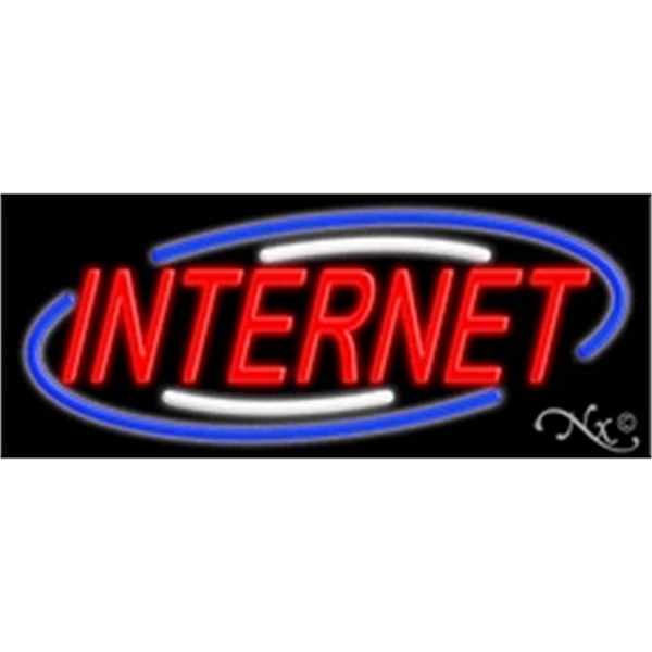 13" x 32" x 3" neon sign, mounted on an unbreakable... from ASI 30442 Above & Beyond Advertising Products / PromoAdLine