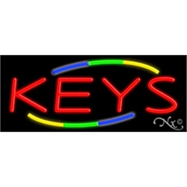 13" x 32" x 3" neon sign, mounted on an unbreakable... from ASI 30442 Above & Beyond Advertising Products / PromoAdLine