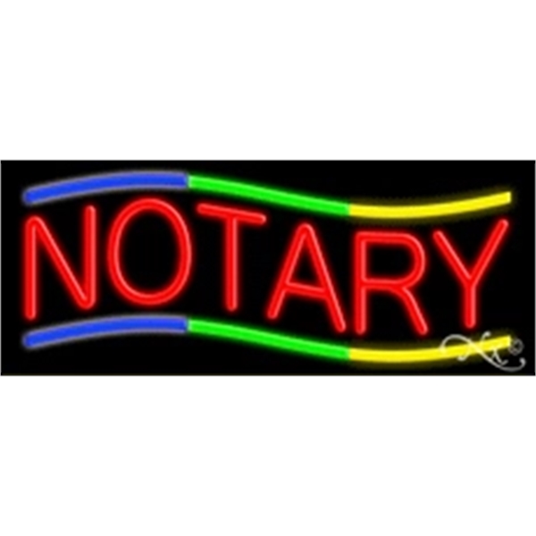 13" x 32" x 3" neon sign, mounted on an unbreakable... from ASI 30442 Above & Beyond Advertising Products / PromoAdLine